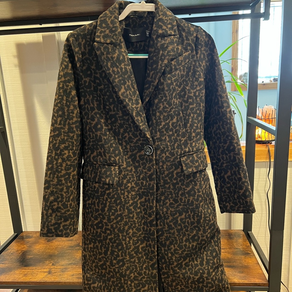 Tahari Wool Leopard coat